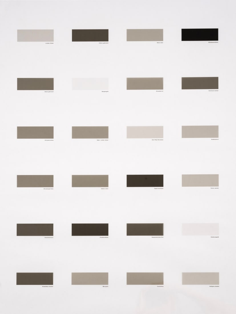 δ Gerhard Merz (b.1947) Untitled (2007): δ Gerhard Merz (b.1947)Untitled (2007)Digital pigment print in colours on transparent foil, 2007, signed and numbered from the edition of 45 in pencil verso, as included in 'Re-Object, Mythos', p