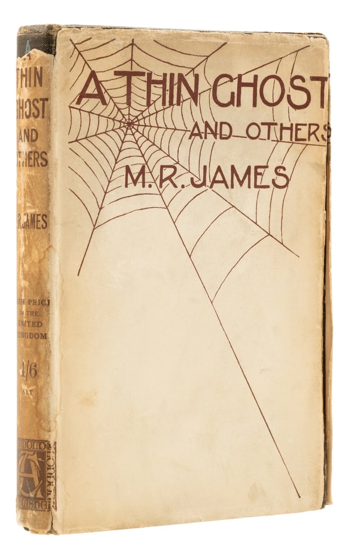 James (M.R.) The Thin Ghost and others, first edition, cut signature of the author, 1919.: James (M.R.) The Thin Ghost and others, first edition, cut signature of the author to endpaper, ink ownership inscription "Ernest Lush from John Lloyd. Exeter 10. ii. 37" to endpaper, original cloth,