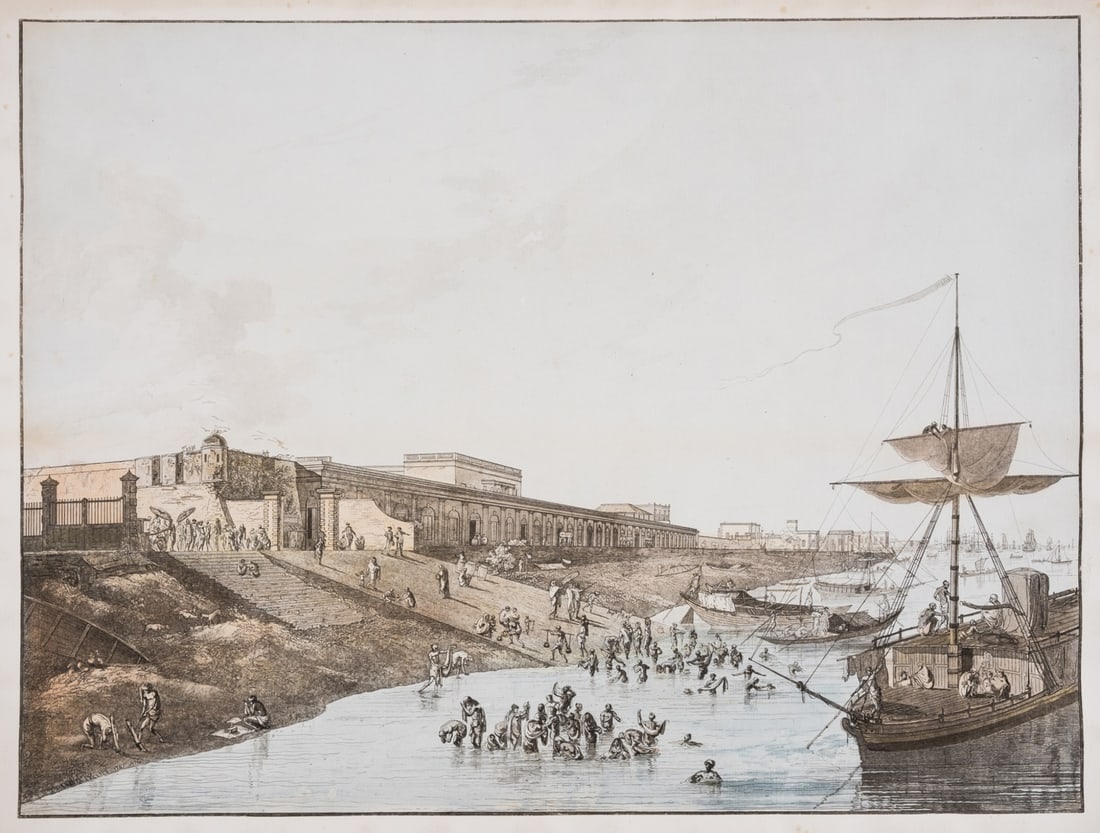Daniell (Thomas) Five plates, from "Views in Calcutta", etchings with aquatint, [c. 1788] (5) (1 of 4)