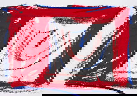 δ William Gear (1915-1997) Untitled: δ William Gear (1915-1997)UntitledOil stick on paper, 1996, signed and dated in purple ink, sheet 358 x 490mm (14 1/8 x 19 1/4in)δ This lot is sold subject to Artists Resale Rights, details