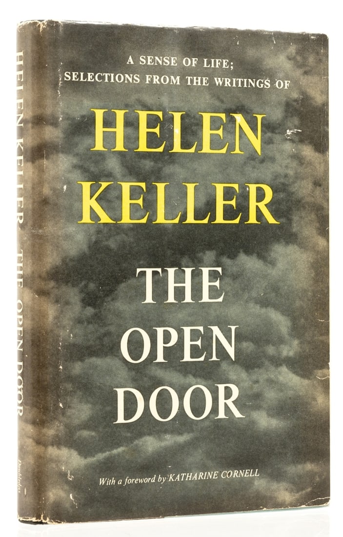 Keller (Helen) The Open Door, first edition, signed by the author, TLs on behalf of Keller, 1957. (1 of 2)