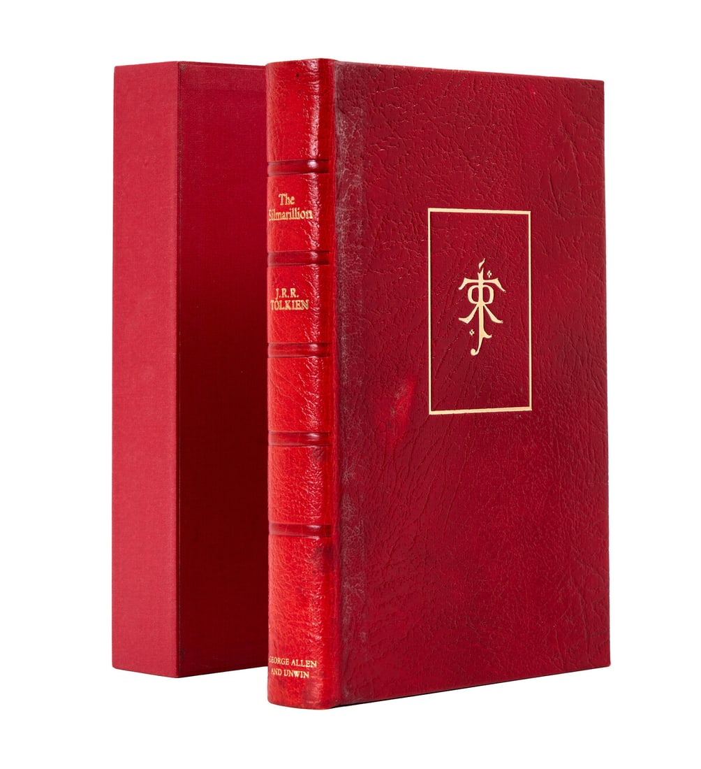 Tolkien (J.R.R.) The Silmarillion, one of 1000 copies, "collector's edition", 1977 [but 1978].: Tolkien (J.R.R.) The Silmarillion, one of 1000 copies, "collector's edition", numbered plate laid down on front free endpapers as issued, light foxing to edges occasionally straying onto margins, orig