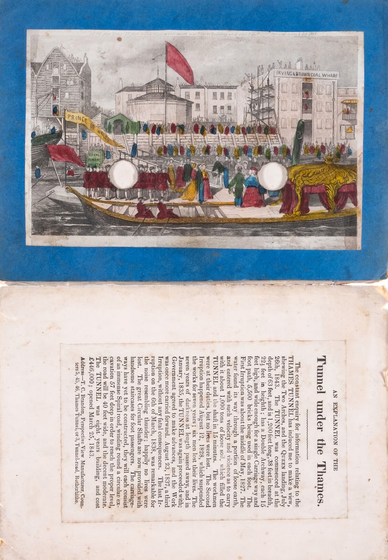 Peepshows.- Thames Tunnel.- An Explanation of the Tunnel under the Thames, hand-coloured aquatint (1 of 1)