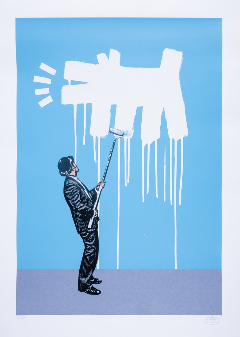 Nick Walker (b.1969) Raining Barking Dog: Nick Walker (b.1969) Raining Barking Dog Screenprint in colours, 2023, signed with the artist's monogram in pencil, numbered from the edition of 30, published by the artist, London, and with the accom