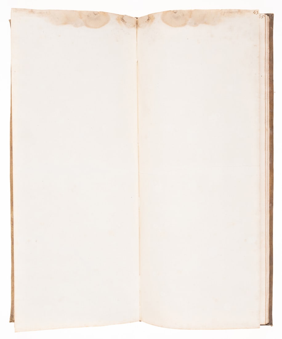 Blank paper.- Album of c.75 sheets of blank paper, [late 18th century]. (1 of 1)