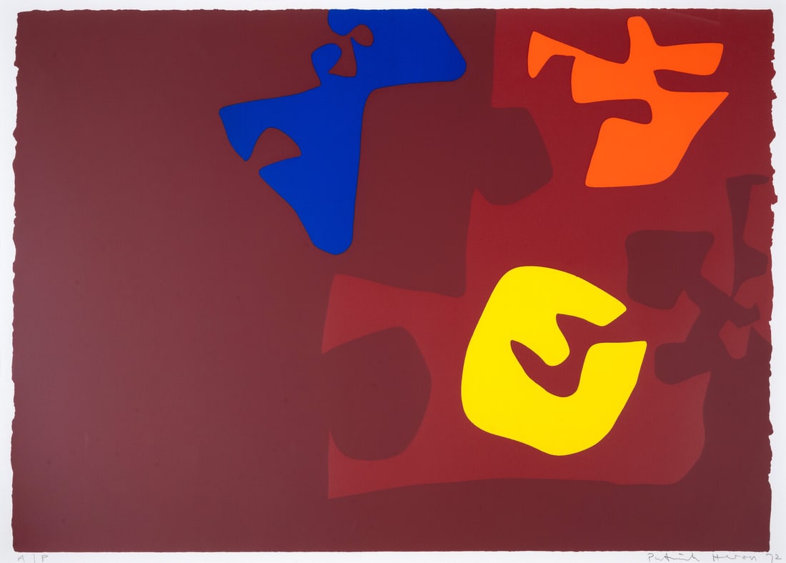 Patrick Heron (1920-1999) Untitled, from the Rothko Portfolio: Patrick Heron (1920-1999)Untitled, from the Rothko PortfolioScreenprint in colours, 1972, signed, dated and inscribed 'A/P' in pencil, aside from the edition of 75, published by the Mark Rothko Memori