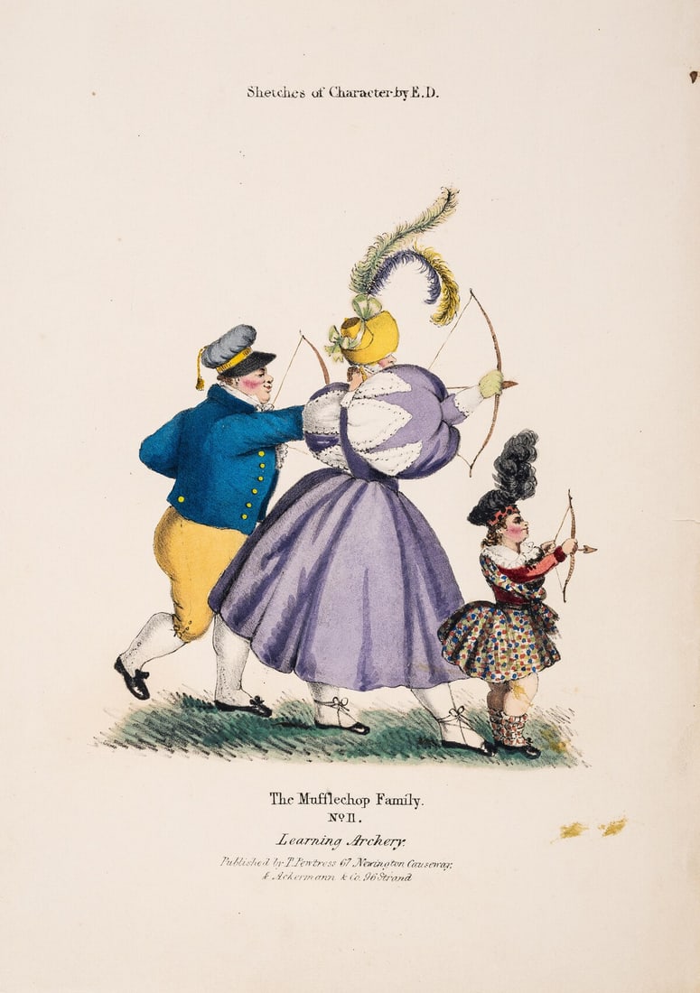 D[ubuisson] (E.) Sketches of Character, The Mufflechop Family, T. Pewtress & Ackermann & Co., (1 of 1)