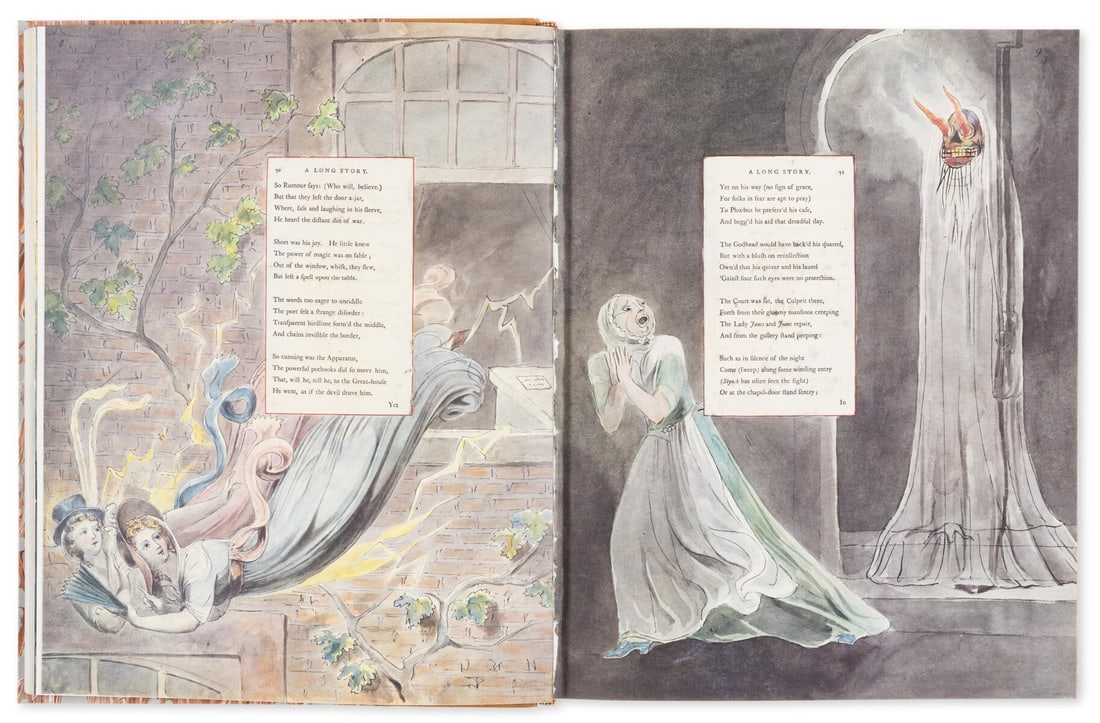 Blake (William) Water-Colour Designs for the Poems of Thomas Gray, one of 28 special copies with: Blake (William) William Blake's Water-Colour Designs for the Poems of Thomas Gray, Introduction and Commentary by Geoffrey Keynes, number 25 of 28 special copies with additional material and signed by