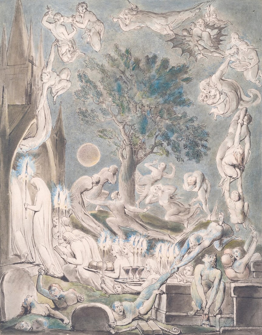 Blake (William).- William Blake's Watercolour Inventions in Illustration of The Grave by Robert: Blake (William).- William Blake's Watercolour Inventions in Illustration of The Grave by Robert Blair, edited by Martin Butlin and an Essay on the Poem by Morton D.Paley, number 8 of 36 special copies