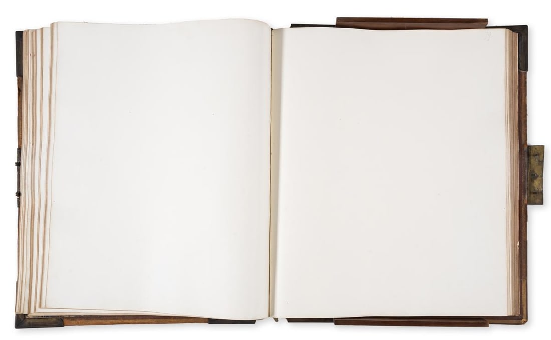 Blank paper.- An album of c.120 sheets of mid-late 19th century blank paper, 1860s (1 of 1)