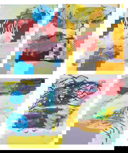Pia Fries (b.1955) Untitled (Set of 8): Pia Fries (b.1955)Untitled (Set of 8)The full set of eight screenprints in colours, 1999, each signed and dated in pencil, numbered from the edition of 100, the full sheet printed to the edges, sheet