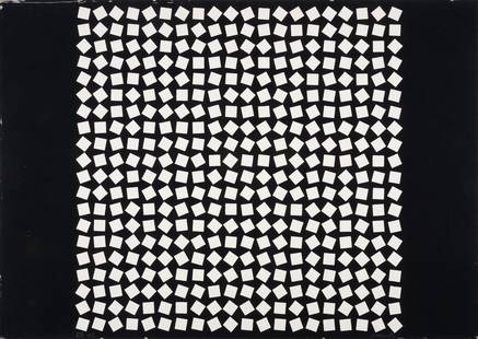 Attributed to François Morellet (1926-2016) Untitled: Attributed to François Morellet (1926-2016)UntitledScreenprint, 1962, signed and dated in pencil, numbered from the edition of 2, on wove paper, the full sheet printed to the edges, sheet 416 x 586mm