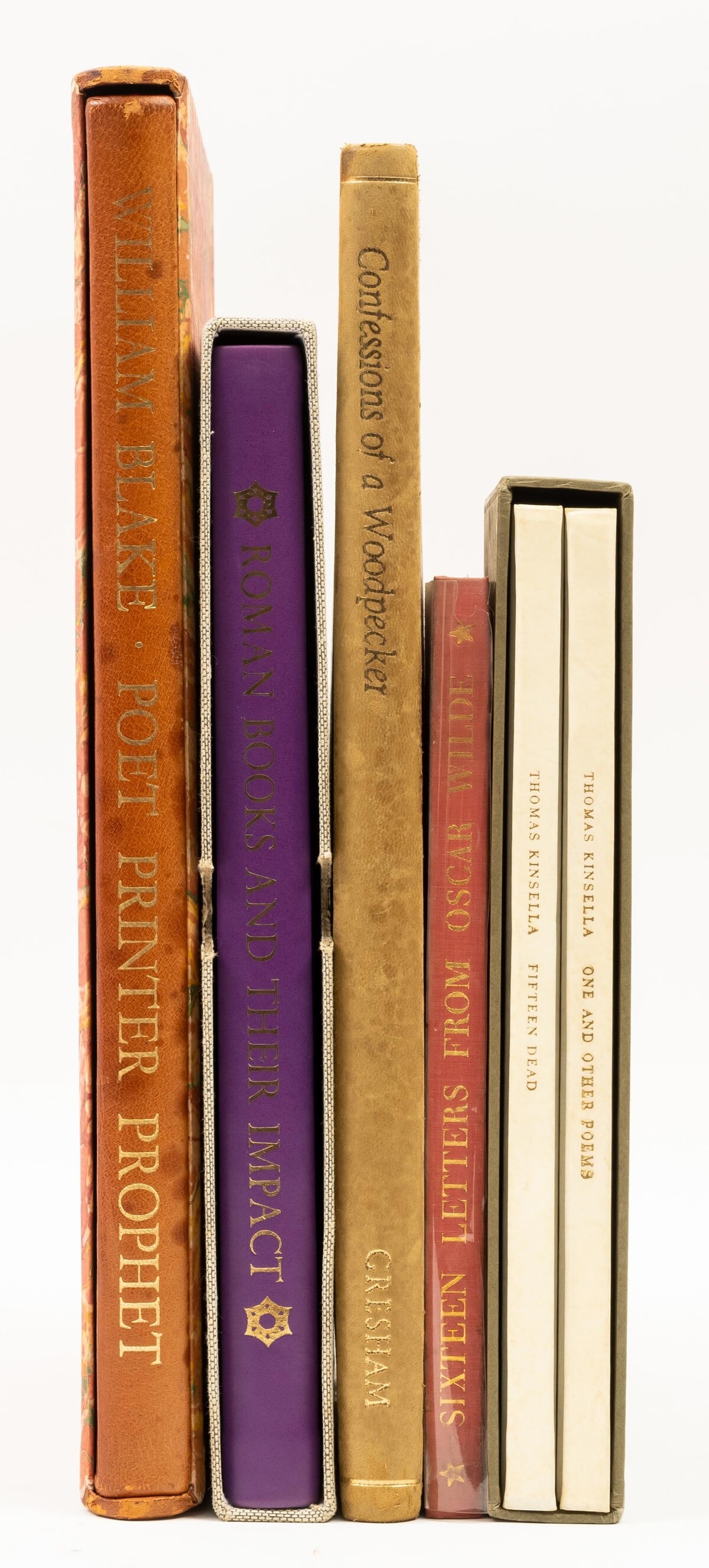 Keynes (Geoffrey) A Study of the Illuminated Books of William Blake, first edition, one of 525: Keynes (Geoffrey) A Study of the Illuminated Books of William Blake: Poet, Printer, Prophet, one of 525 copies signed by the author, colour collotype plates, original russet morocco-backed marbled boa