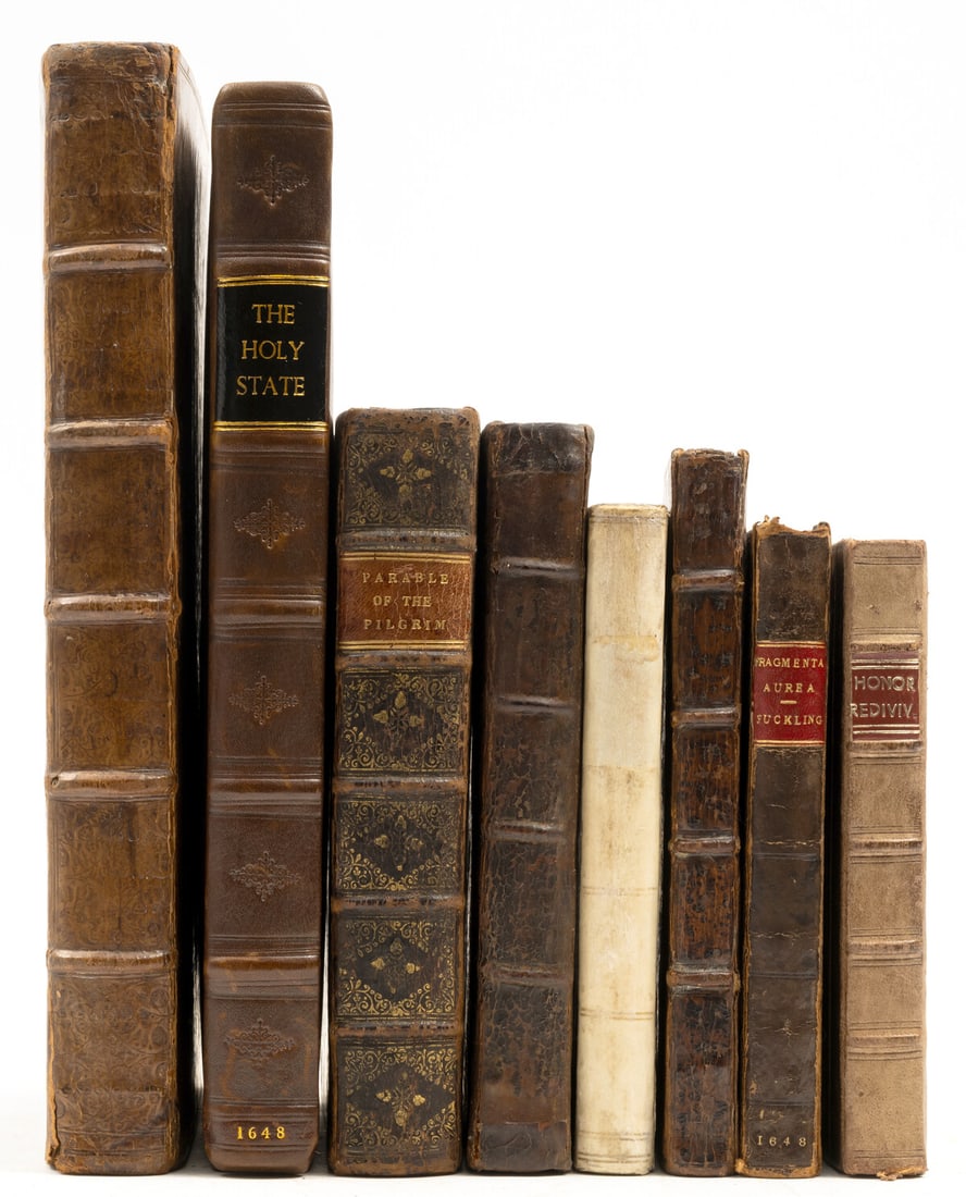 Fuller (Thomas) The Holy State, second edition, Cambridge, R.D. for John Williams, 1648; and others: Fuller (Thomas) The Holy State, second edition, engraved additional title and portrait illustrations by William Marshall, additional title soiled with a few short repaired tears and marginal chips sil