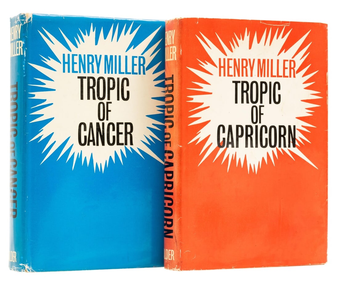 Miller (Henry) Tropic of Cancer, 1963 & Tropic of Capricorn, 1964, first editions, signed by the (1 of 2)