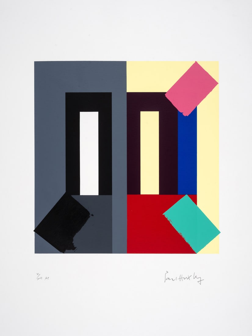 Paul Huxley (b.1938) Untitled, from Chelsea Arts Club Centenary Portfolio 1991: Paul Huxley (b.1938)Untitled, from Chelsea Arts Club Centenary Portfolio 1991Screenprint in colours, 1991, signed and inscribed 'AP' in pencil, an artist's proof aside from the edition of 100, publish