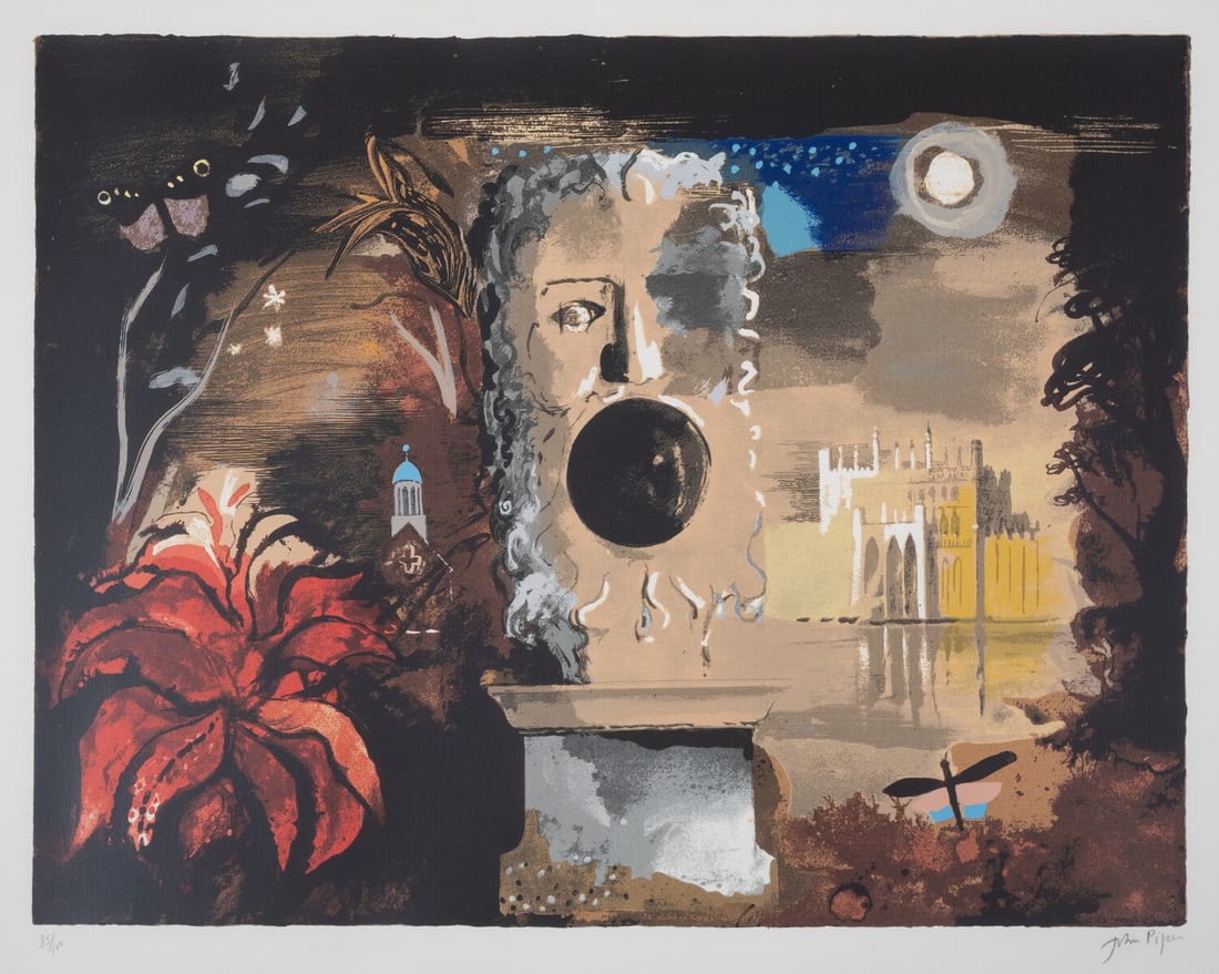 John Piper (1903-1992) Façade (Levinson 403): John Piper (1903-1992)Façade (Levinson 403)Screenprint in colours, 1988, signed in pencil, numbered from the edition of 100, printed by Kelpra Studio, published by CCA Galleries, London, and with the