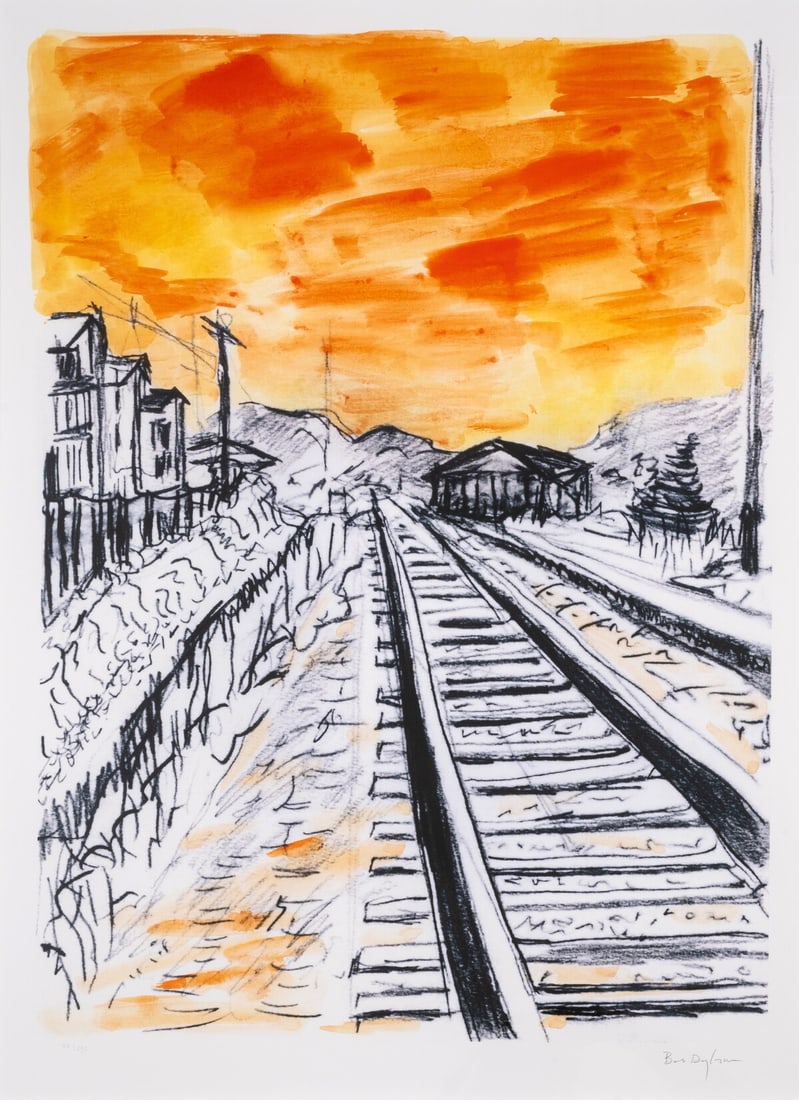 Bob Dylan (b.1941) Train Tracks, from The Drawn Blank Series (1 of 1)