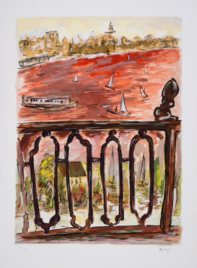 Bob Dylan (b.1941) Vista From Balcony: Bob Dylan (b.1941)Vista From BalconyGiclée in colours, 2012, signed in pencil, numbered from the edition of 295, printed by GTZ Fine Art Editions, New York, co-published by Washington Green Fine Art,