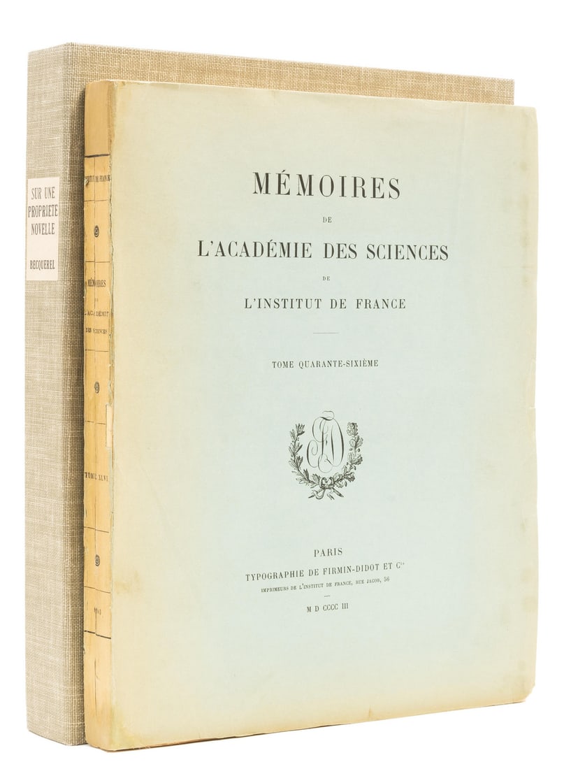 Radioactivity.- Becquerel (Henri) Recherches sur une Propriété Nouvelle de la Matière. Activité (1 of 1)