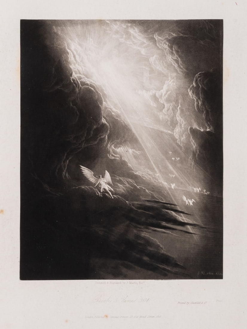 Milton (John).- Martin (John) and others. Composite album with illustrations to Milton's Poetical (1 of 1)