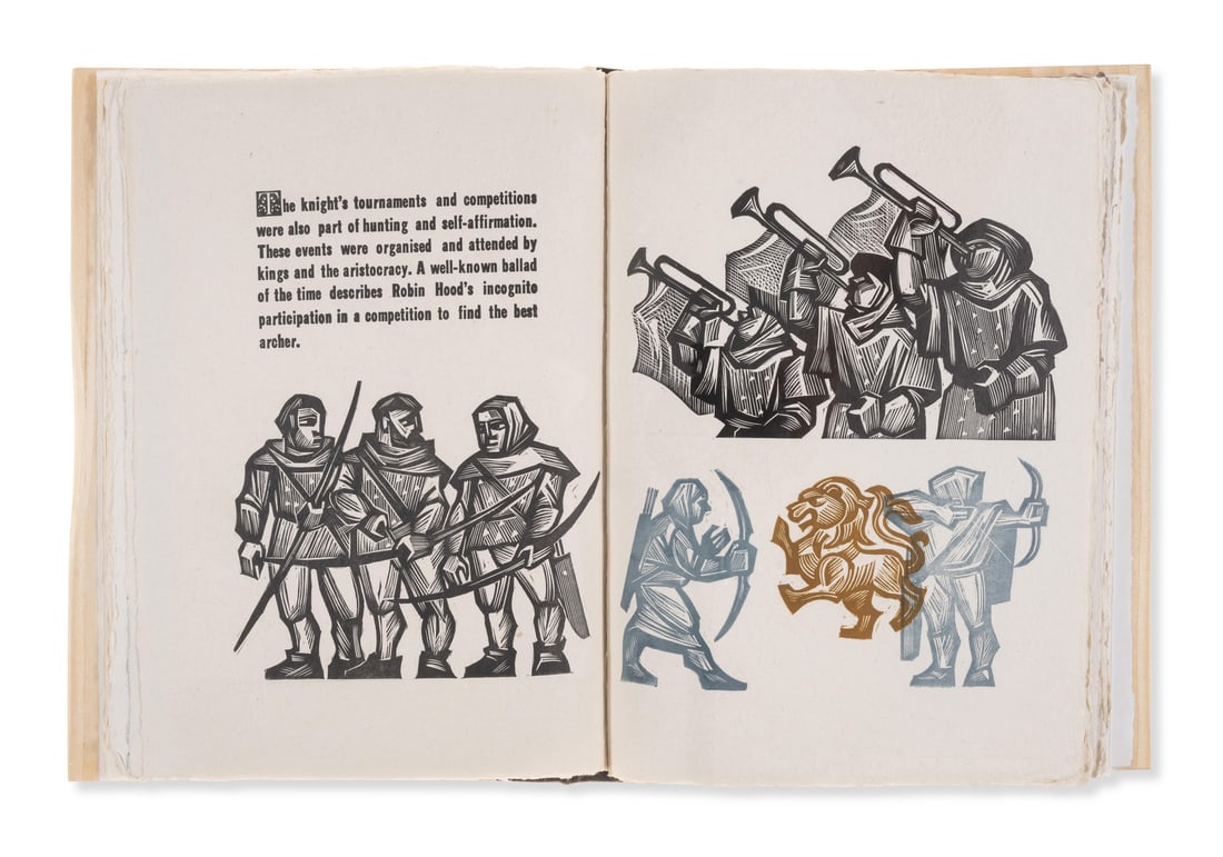 Sayenko (Dmitry) The Royal Hunt, one of only 15 copies, woodcuts by Sayenko, St. Petersburg, 2015.: Sayenko (Dmitry) The Royal Hunt: Selected Historical Observations, edited by Sarah Bodman, number 8 of only 15 copies on handmade paper by Sayenko and signed by the artist, woodcuts by Sayenko, some p