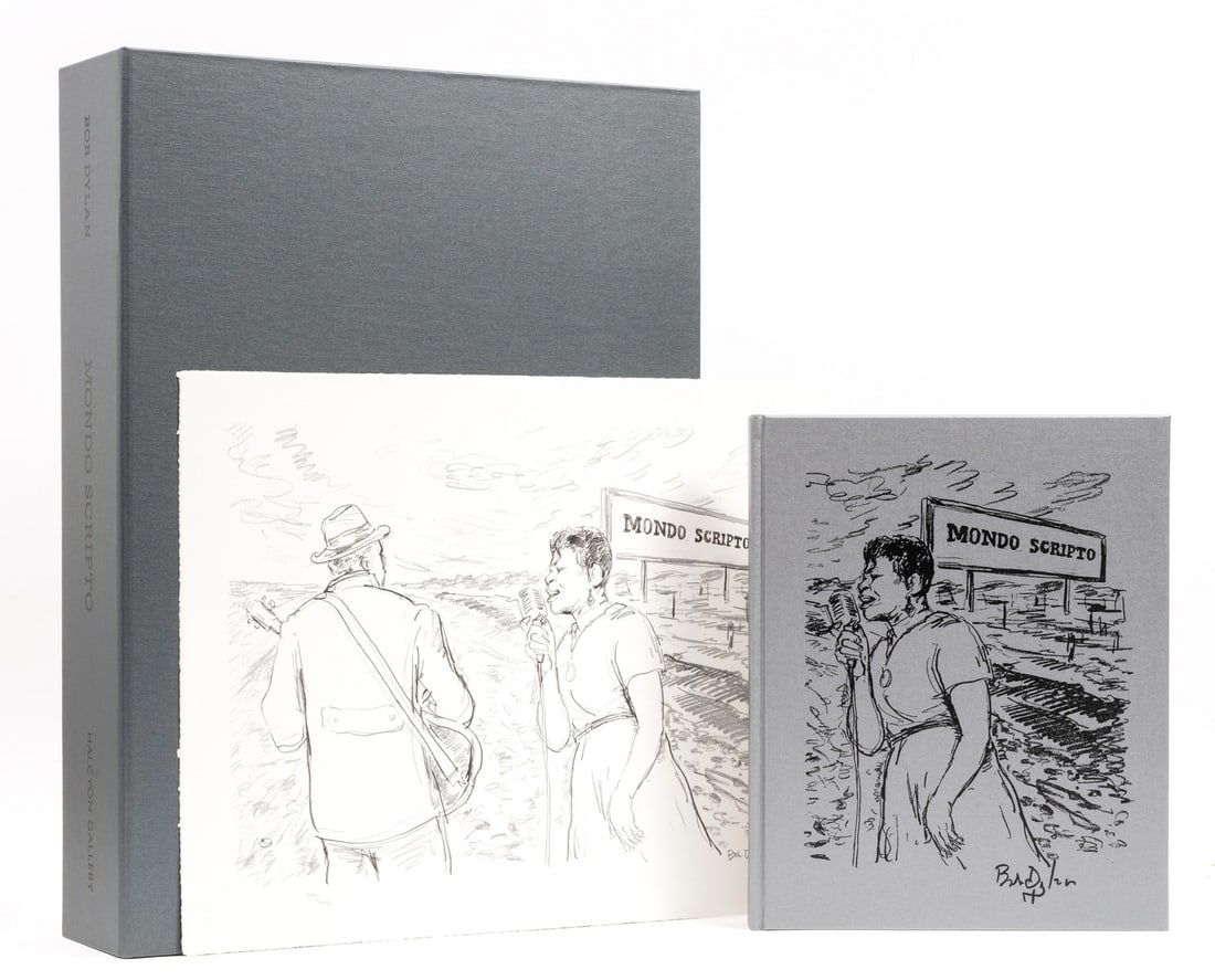 Bob Dylan (b.1941) Mondo Scripto: Bob Dylan (b.1941)Mondo ScriptoLithograph, 2018, signed in pencil, numbered from the edition of 4950, co-published by Washington Green Fine Art, Birmingham, and Black Buffalo Artworks, with their acco