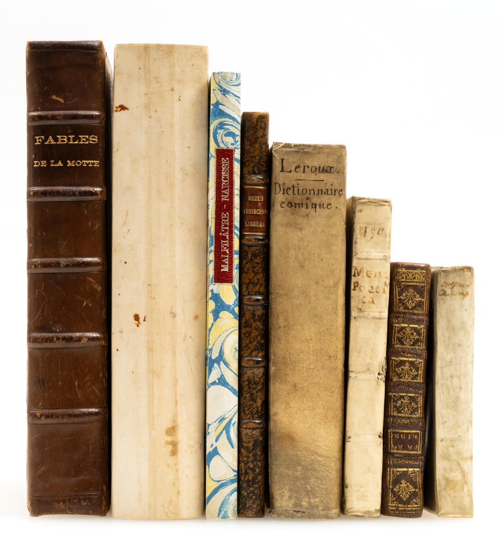 La Motte (Antoine Houdar de) Fables Nouvelles Dediées au Roy, first edition, Paris, Gregoire: La Motte (Antoine Houdar de) Fables Nouvelles Dediées au Roy, first edition, engraved vignettes by Cochin the elder, Claude Gillot, Edelinck and others after Gillot, Charles-Antoine Coypel and others