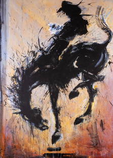 Richard Hambleton (1952-2017) Horse and Rider: Richard Hambleton (1952-2017) Horse and Rider Digital pigment print on dibond, 2015, signed in black ink verso, numbered from the edition of 50 verso, the full sheet printed to the edges, overall 1040