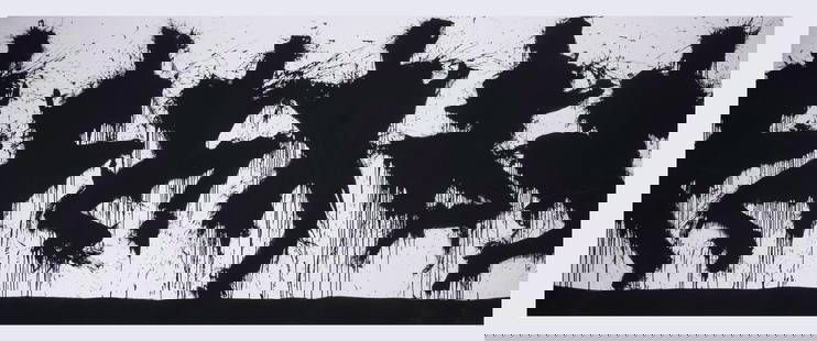 Richard Hambleton (1952-2017) 6 Shadow Figures: Richard Hambleton (1952-2017) 6 Shadow Figures Digital pigment print, 2017, numbered from the edition of 50, on wove paper, with full margins, sheet 840 x 2135mm (33 x 84in)