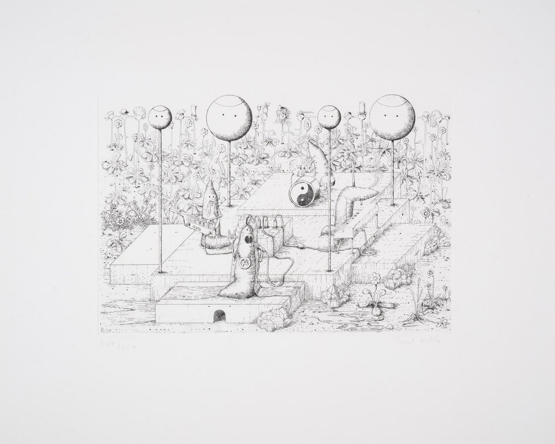 Paul Noble (b.1963) Nobland: Paul Noble (b.1963) Nobland Etching, 2004, signed in pencil, numbered from the edition of 250, published by The Whitechapel Gallery, London, on the occasion of the exhibition 'Paul Noble' 10th Septemb