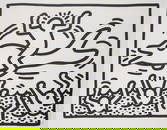 Keith Haring (1958-1990) Untitled (Man on Dolphin) (Littmann p.84)