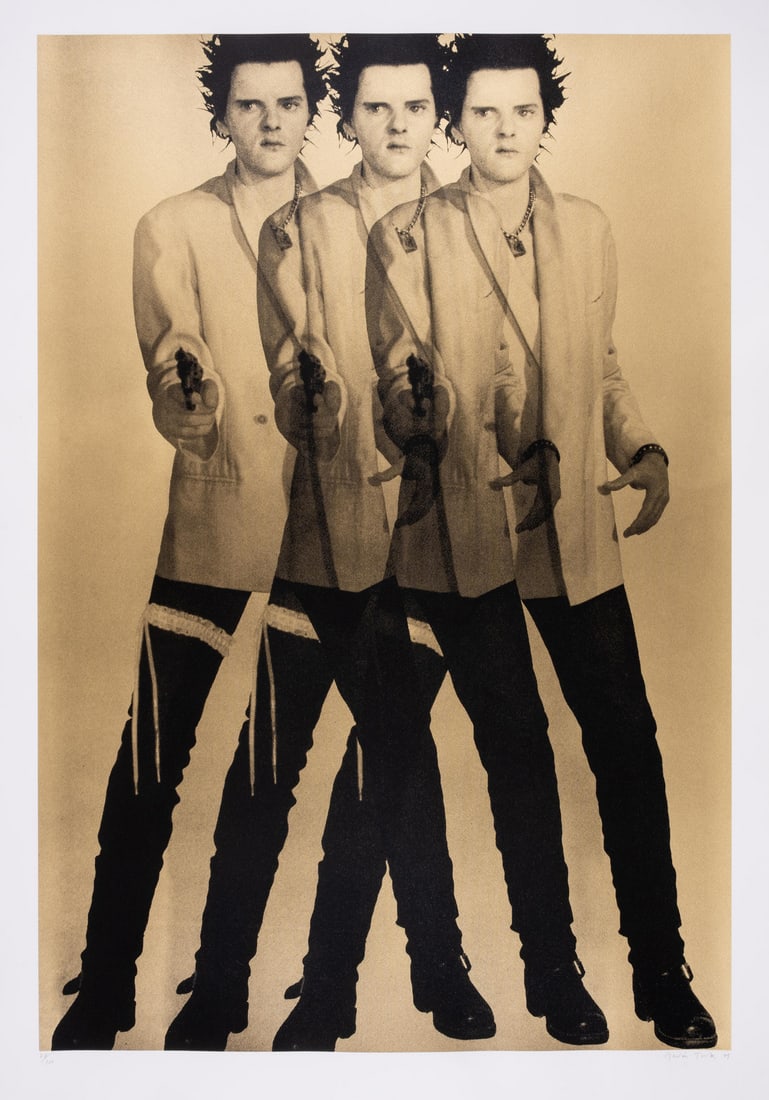 Gavin Turk (b.1967) Triple Pop (Gold): Gavin Turk (b.1967) Triple Pop (Gold) Screenprint in black and gold, 2009, signed and dated in pencil, numbered from the editio