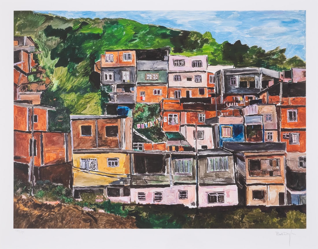 Bob Dylan (b.1941) Favela Villa Candido, from The Brazil Series (2015): Bob Dylan (b.1941) Favela Villa Candido, from The Brazil Series (2015) Digital pigment print in colours, 2015, signed in pencil, numbered from the edition of 295, printed by GTZ Fine Art Edition