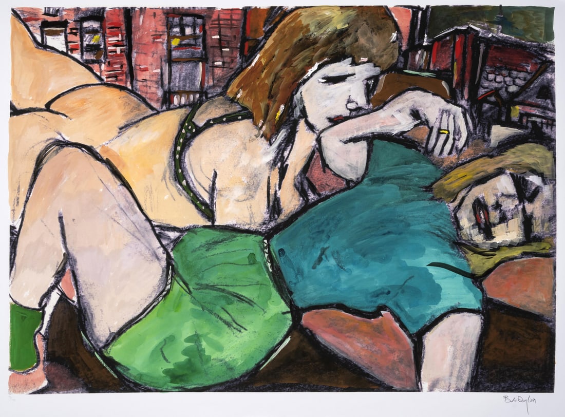 Bob Dylan (b.1941) Two Sisters, from The Drawn Blank Series (2008) (Large): Bob Dylan (b.1941) Two Sisters, from The Drawn Blank Series (2008) (Large) Digital pigment print in colours, 2008, signed in pencil, numbered from the edition of 195, published by Washington Green Fin