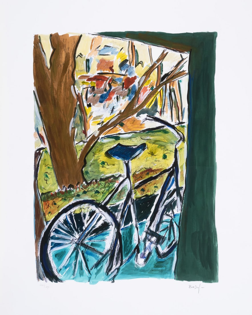 Bob Dylan (b.1941) Bicycle, from The Drawn Blank Series (2014): Bob Dylan (b.1941) Bicycle, from The Drawn Blank Series (2014) Digital pigment print in colours, 2014, signed in pencil, numbered from the edition of 295, printed by GTZ Fine Art Editions, New Y