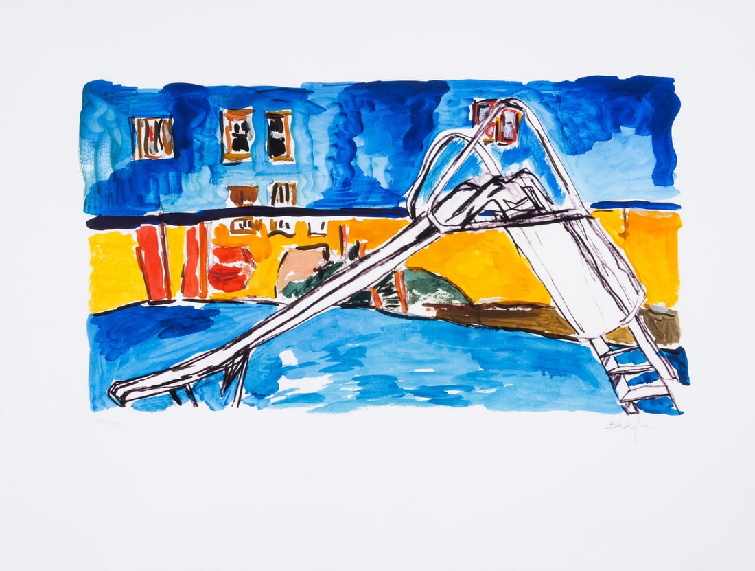 Bob Dylan (b.1941) Slide, from The Drawn Blank Series (2014): Bob Dylan (b.1941) Slide, from The Drawn Blank Series (2014) Digital pigment print in colours, 2014, signed in pencil, numbered from the edition of 295, printed by GTZ Fine Art Editions, New York, pub