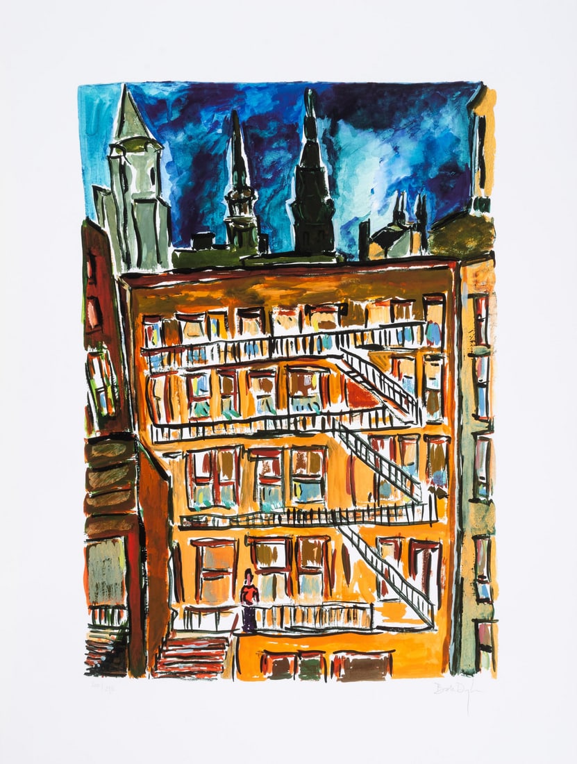 Bob Dylan (b.1941) Cityscape, from The Drawn Blank Series (2014) (1 of 1)