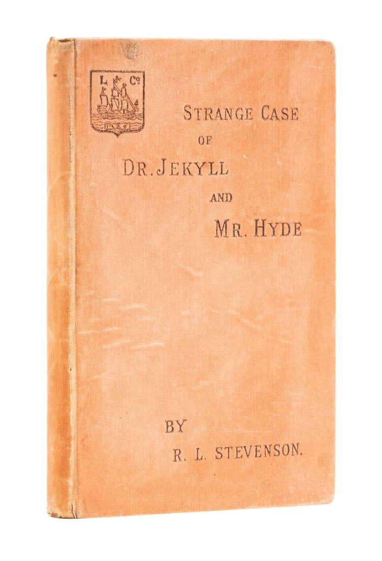 Stevenson (Robert Louis) Strange Case of Dr. Jekyll and Mr. Hyde, first English edition, cloth: Stevenson (Robert Louis) Strange Case of Dr. Jekyll and Mr. Hyde, first English edition, cloth issue, 1p. advertisement, bookplate of Edmund Arthur Smith, light b