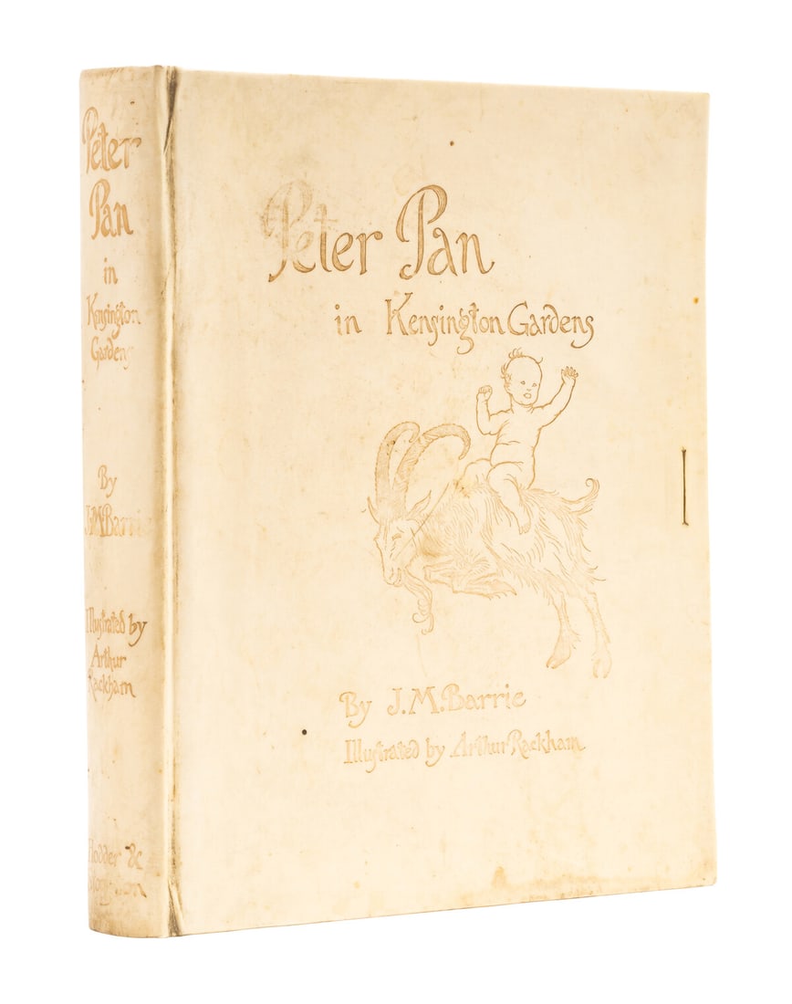 Rackham (Arthur).- Barrie (J.M.) Peter Pan in Kensington Gardens, one of 500 copies signed by the: Rackham (Arthur).- Barrie (J.M.) Peter Pan in Kensington Gardens, one of 500 copies signed by the illustrator, 50 tipped-in colour plates by Arth