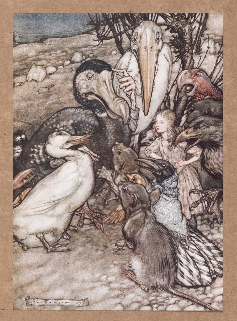 Rackham (Arthur).- [Dodgson (Rev. Charles Lutwidge)] "Lewis Carroll". Alice's Adventures in: Rackham (Arthur).- [Dodgson (Rev. Charles Lutwidge)] "Lewis Carroll". Alice's Adventures in Wonderland, one of 1130 copies, 13 tipped-in