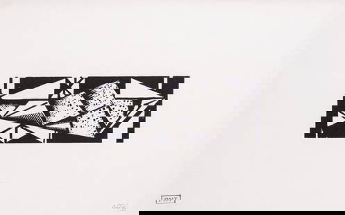 Nash (Paul).- Postan (Alexander) The Complete Graphic Work of Paul Nash, one of 35 copies signed by: Nash (Paul).- Postan (Alexander) The Complete Graphic Work of Paul Nash, one of 35 copies signed by the author and with 4 numbered unpublished woodcuts by N