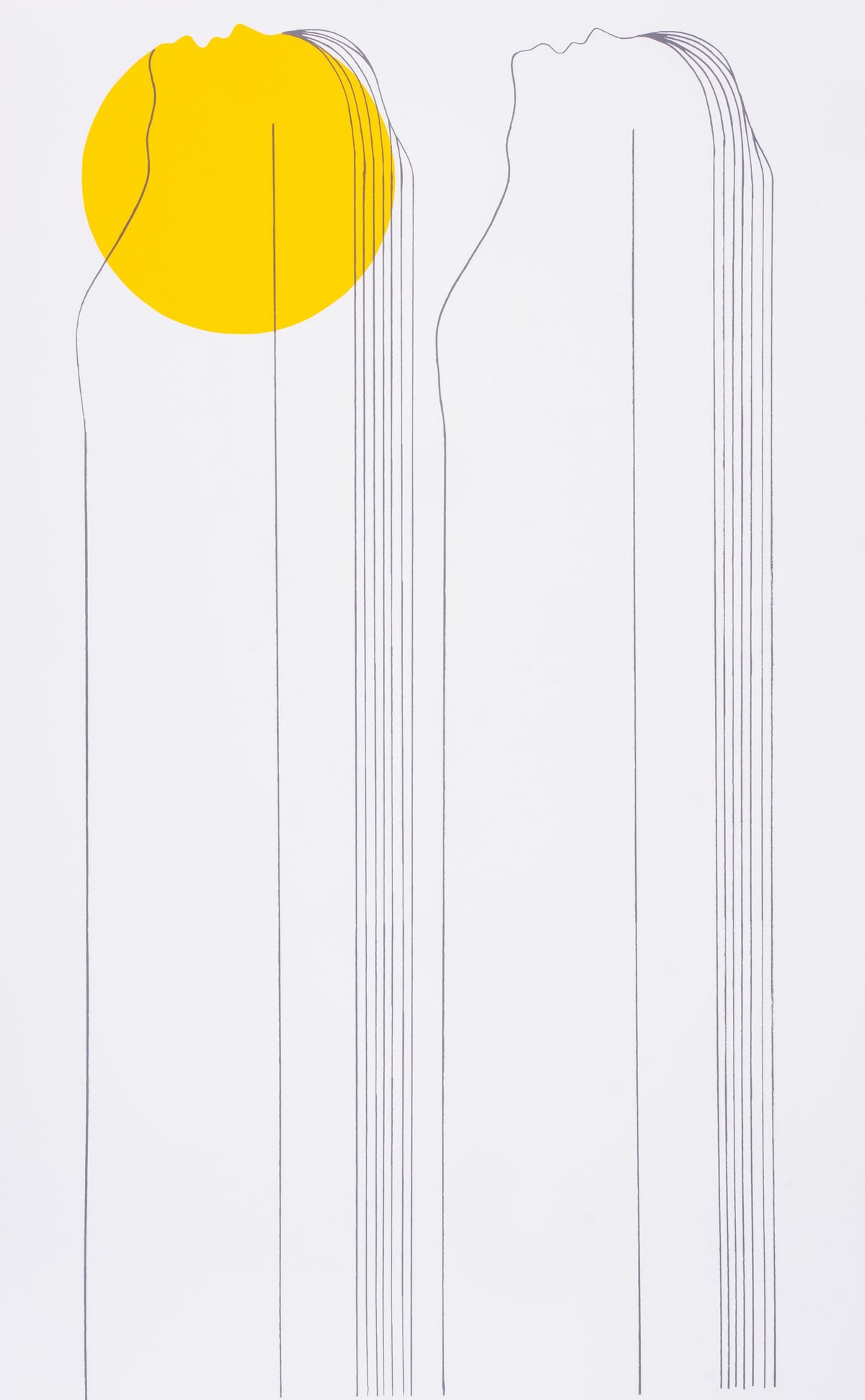Enrico David (b.1966) Untitled (Study for a Mural): Enrico David (b.1966) Untitled (Study for a Mural) Screenprint in colours, 2025, signed in pencil verso, numbered from the edition of 75 verso, published by Studio Voltaire, London, on Somerset w