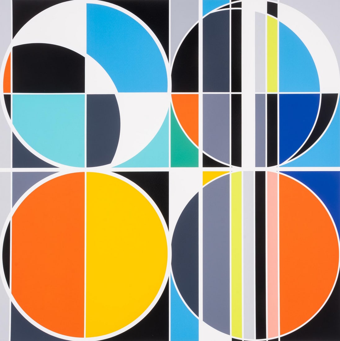 Sarah Morris (b.1967) Total Lunar Eclipse, from the Vera List Anniversary Portfolio: Sarah Morris (b.1967) Total Lunar Eclipse, from the Vera List Anniversary Portfolio Screenprint in colours, 2012, signed and dated in pencil verso, numbered from the edition of 1