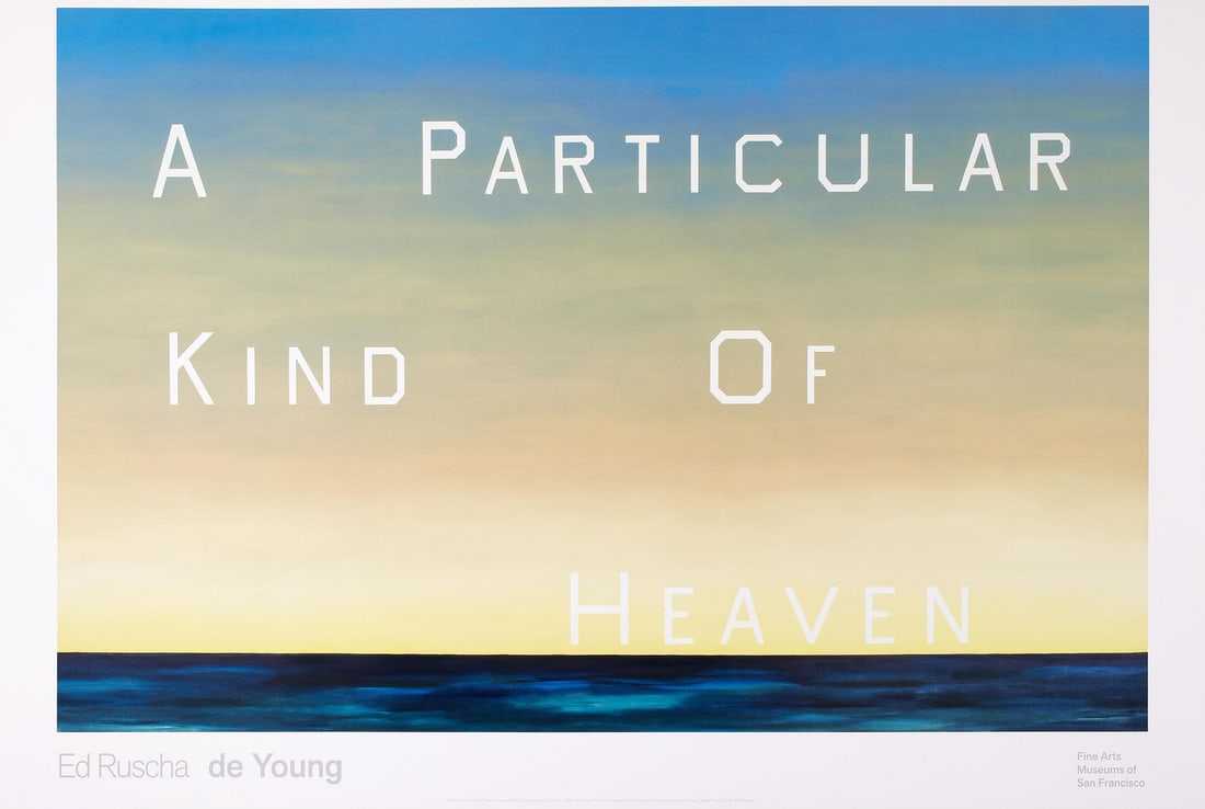 Ed Ruscha (b.1937) A Particular Kind of Heaven: Ed Ruscha (b.1937) A Particular Kind of Heaven Offset lithograph printed in colours, 2018, from the open edition, published by De Young Museum, San Francisco, on wove paper, with full margins, sheet 6