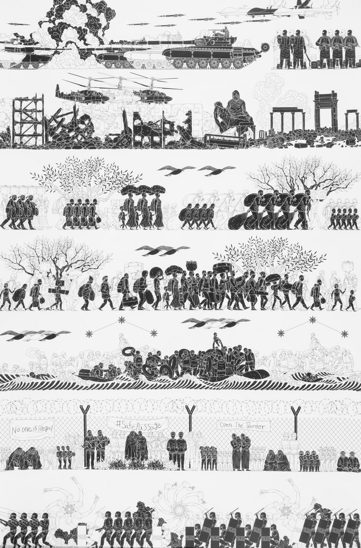 Ai Weiwei (b.1957) Odyssey: Ai Weiwei (b.1957) Odyssey Offset lithograph, 2017, from the edition of 1000, on wove paper, the full sheet printed to the edges, sheet 918 x 610mm (36 x 24in) 