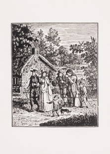 Bewick (Thomas).- Brown (Walter) Fables, printed on vellum, wood-engravings by Bewick, 1884: Bewick (Thomas).- Brown (Walter) Fables, printed on vellum, wood-engraved frontispiece, title-vign