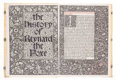 Kelmscott Press.- Caxton (William) The History of Reynard the Foxe, [one of 300 copies],