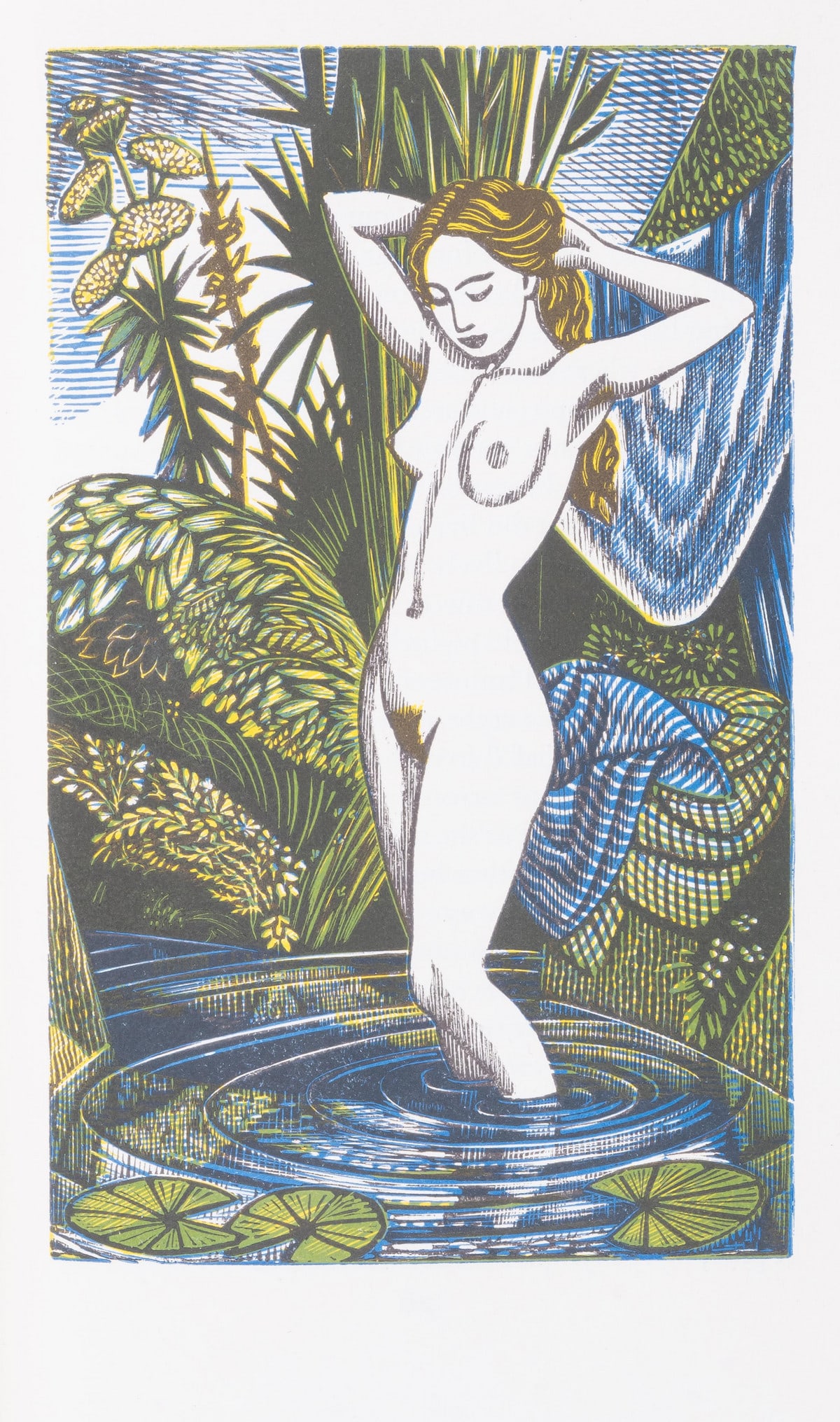 Ovidius Naso (Publius) Salmacis and Hermaphroditus, one of 380 copies, one of 50 copies in pictorial: Ovidius Naso (Publius).- Beaumont (Francis) Salmacis and Hermaphroditus, number 373 of 380 copies, colour wood-engraved illustrations by John Buckland W