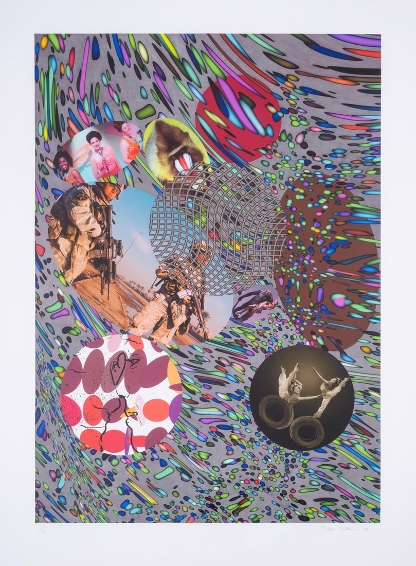 Peter Phillips (b.1939) Untitled: Peter Phillips (b.1939)UntitledScreenprint in colours, 2008, signed and dated in pencil, numbered from the edition of 15, on wove paper, with full margins, sheet 1110 x 845mm (43 5/8 x 33 1/4in) This